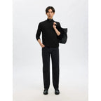 Pull Selected SLHTRAY Merino Half Zip Black - Slhtray