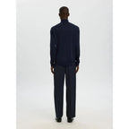 Pull Selected SLHTRAY Merino Roll Neck Navy Blazer - Slhtray