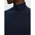 Pull Selected SLHTRAY Merino Roll Neck Navy Blazer - Slhtray