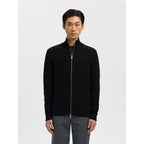 Pull Selected SLMDANE LS Knit Structure Full Zip Black
