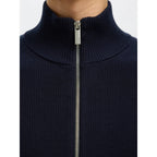 Pull Selected SLMDANE LS Knit Structure Full Zip Sky