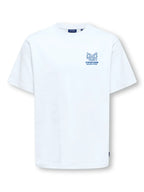 T-shirt Only & Sons OSJFRED Worldwide RLX Bright White
