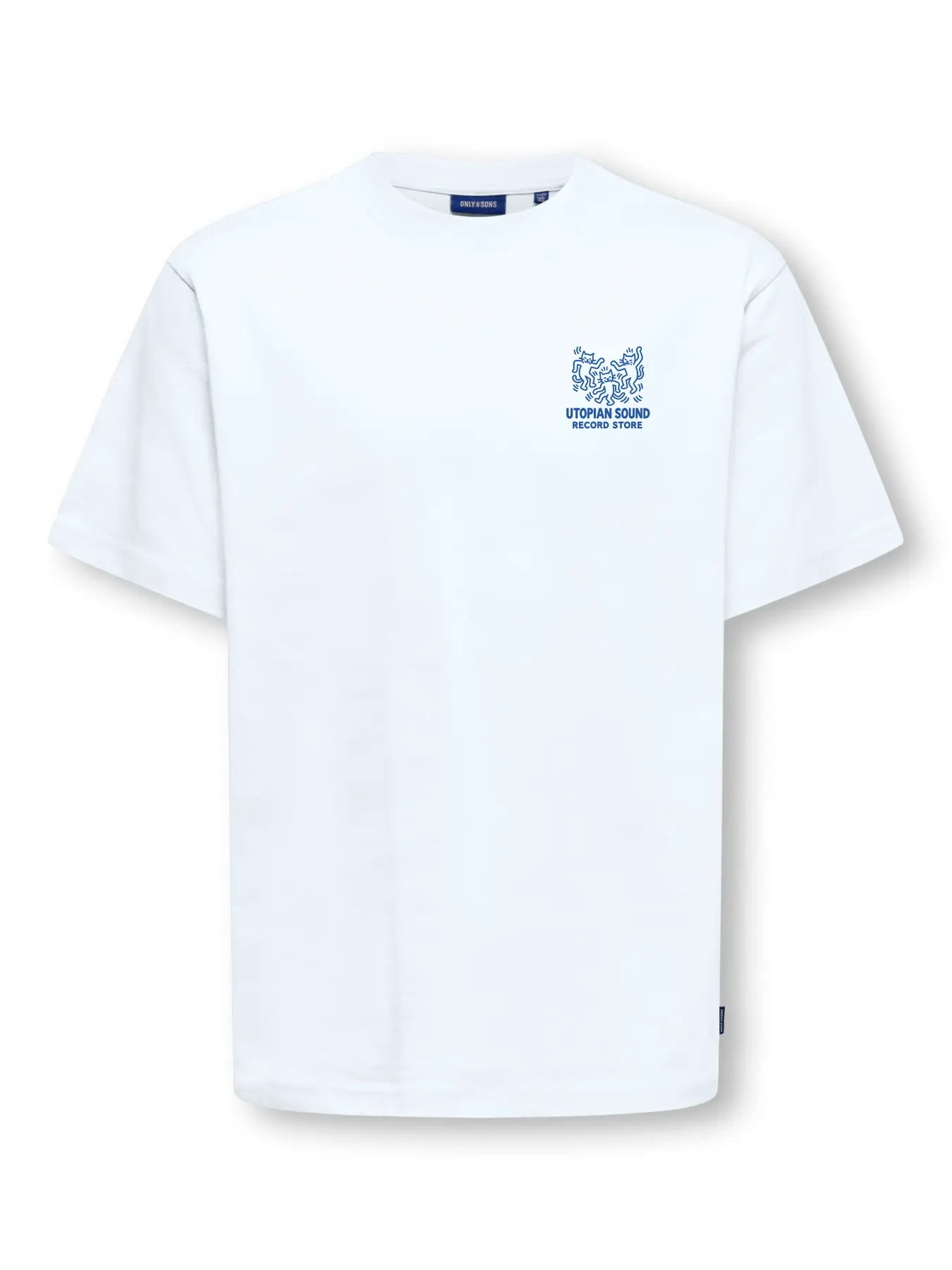 T-shirt Only & Sons OSJFRED Worldwide RLX Bright White