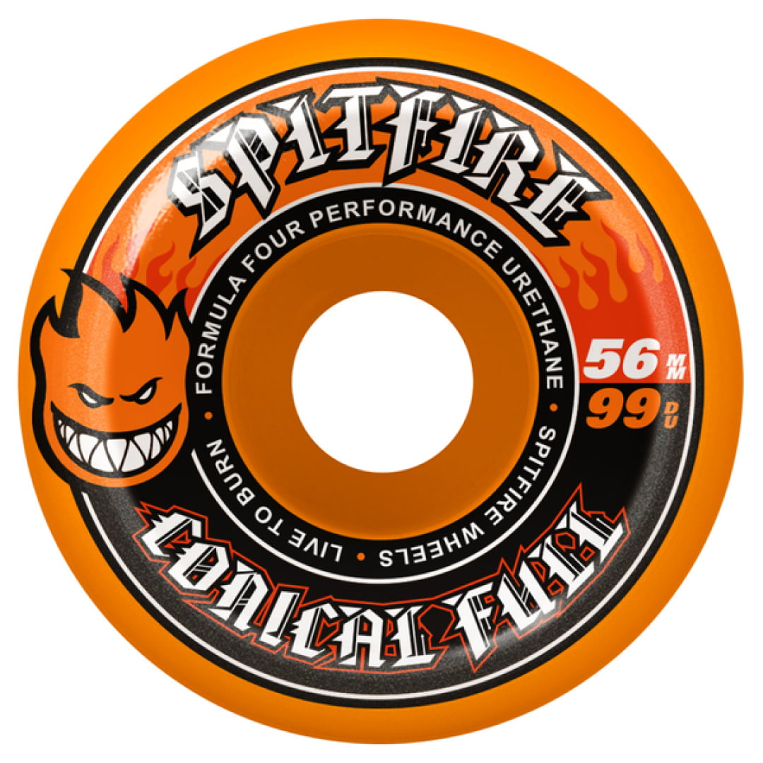 Roues Spitfire 56mm F4 99D Color Conical Full Orange