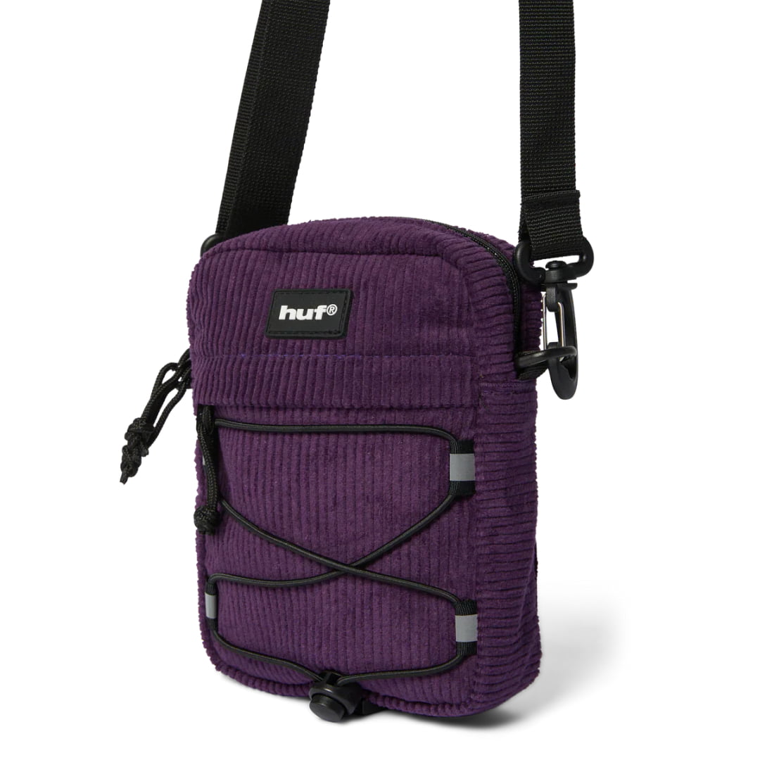 Sacoche HUF Corduroy Bowery Side Dark Berry - Unique / Huf