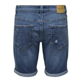 Short en Jeans Only & Sons Onsply Destroy Medium Blue - En