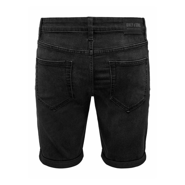 Short en Jeans Only & Sons Onsply Washed Black - En