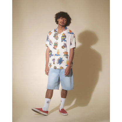 Short en Jeans Volcom Billow Denim Desert Dirt Indigo