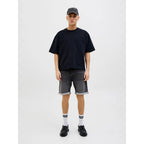 Short Jack & Jones JJIRICK JJICON IK GE 062 Black Denim
