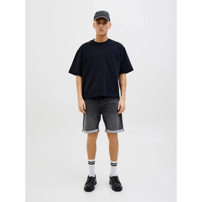 Short Jack & Jones JJIRICK JJICON IK GE 062 Black Denim