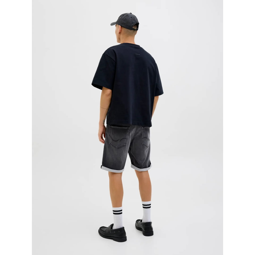 Short Jack & Jones JJIRICK JJICON IK GE 062 Black Denim