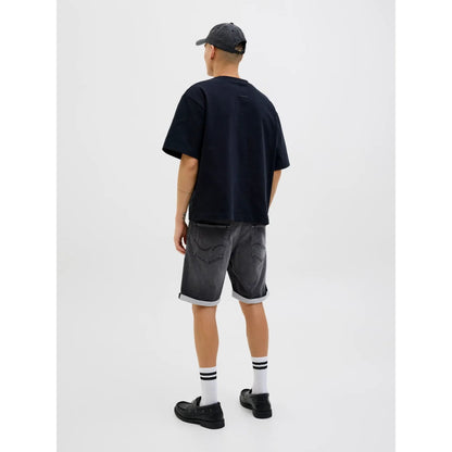 Short Jack & Jones JJIRICK JJICON IK GE 062 Black Denim