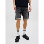 Short Jack & Jones JJIRICK JJICON IK GE 062 Black Denim