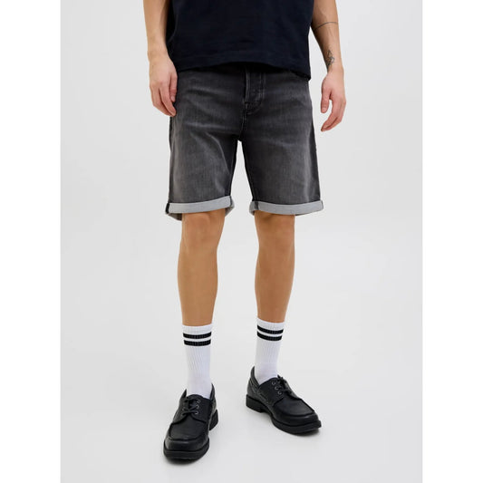 Short Jack & Jones JJIRICK JJICON IK GE 062 Black Denim