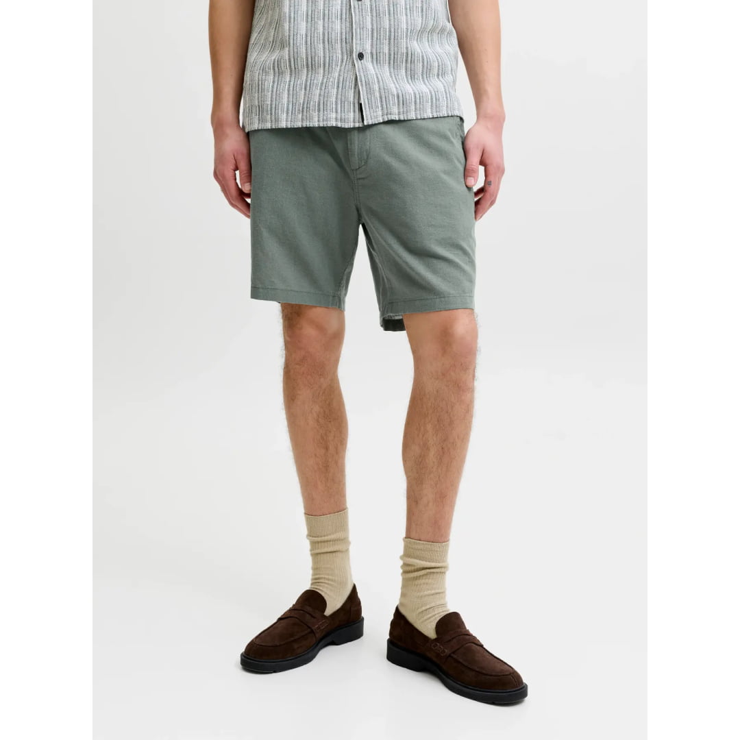 Short Jack & Jones JPSTACE Summer Linen Blend Reg Agave