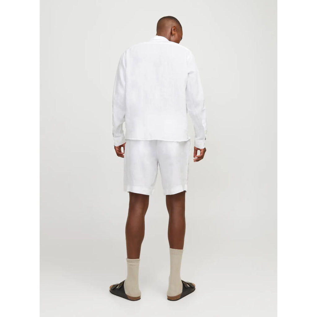Short Jack & Jones JPSTBILL Lawrence Linen Reg Bright White