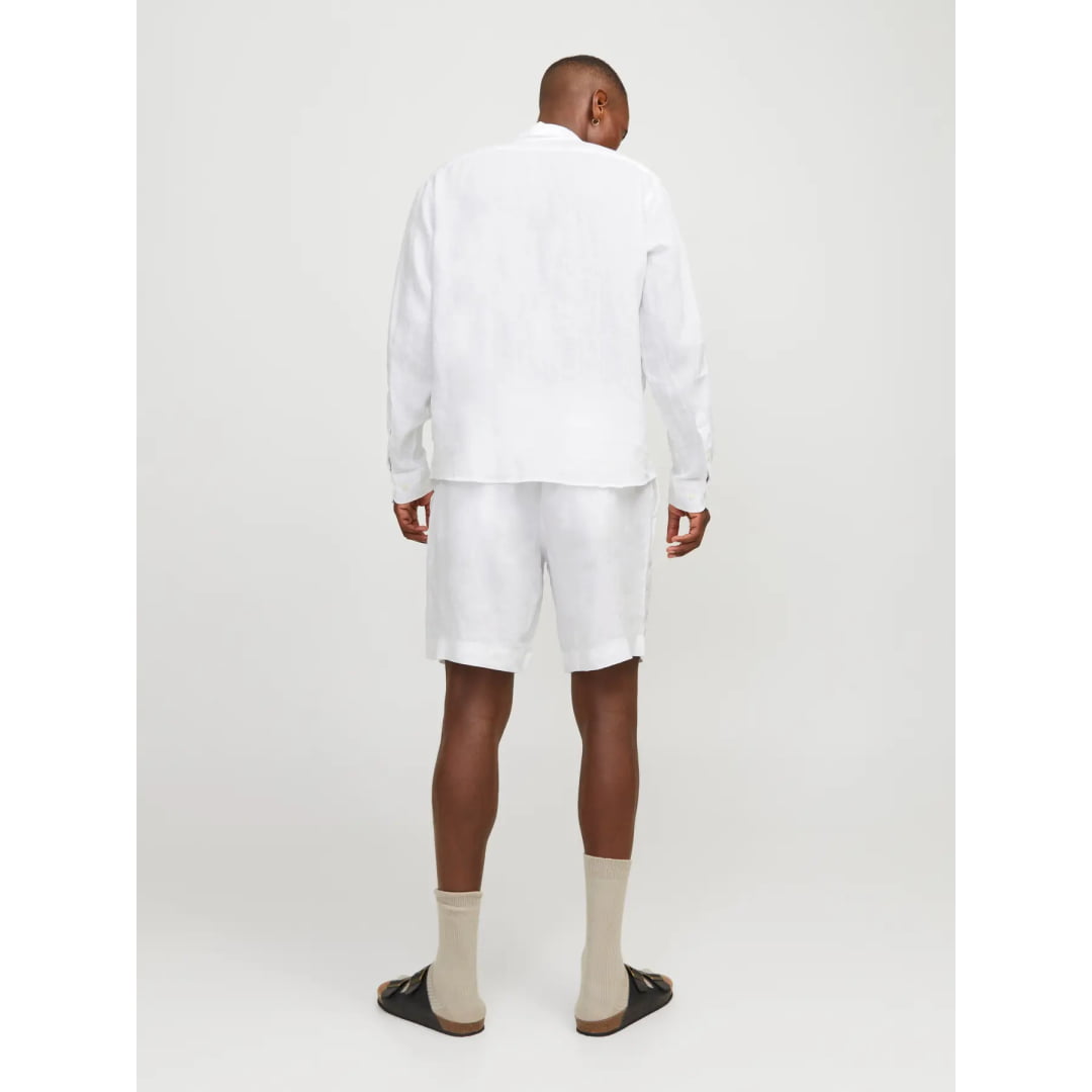 Short Jack & Jones JPSTBILL Lawrence Linen Reg Bright White