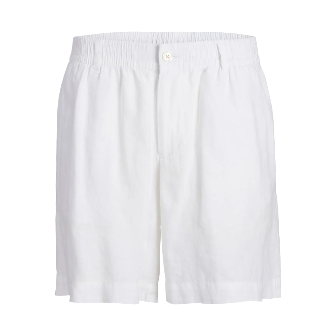 Short Jack & Jones JPSTBILL Lawrence Linen Reg Bright White