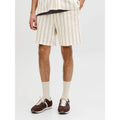 Short Jack & Jones JPSTJAIDEN Coba Stripe Jog Antique White