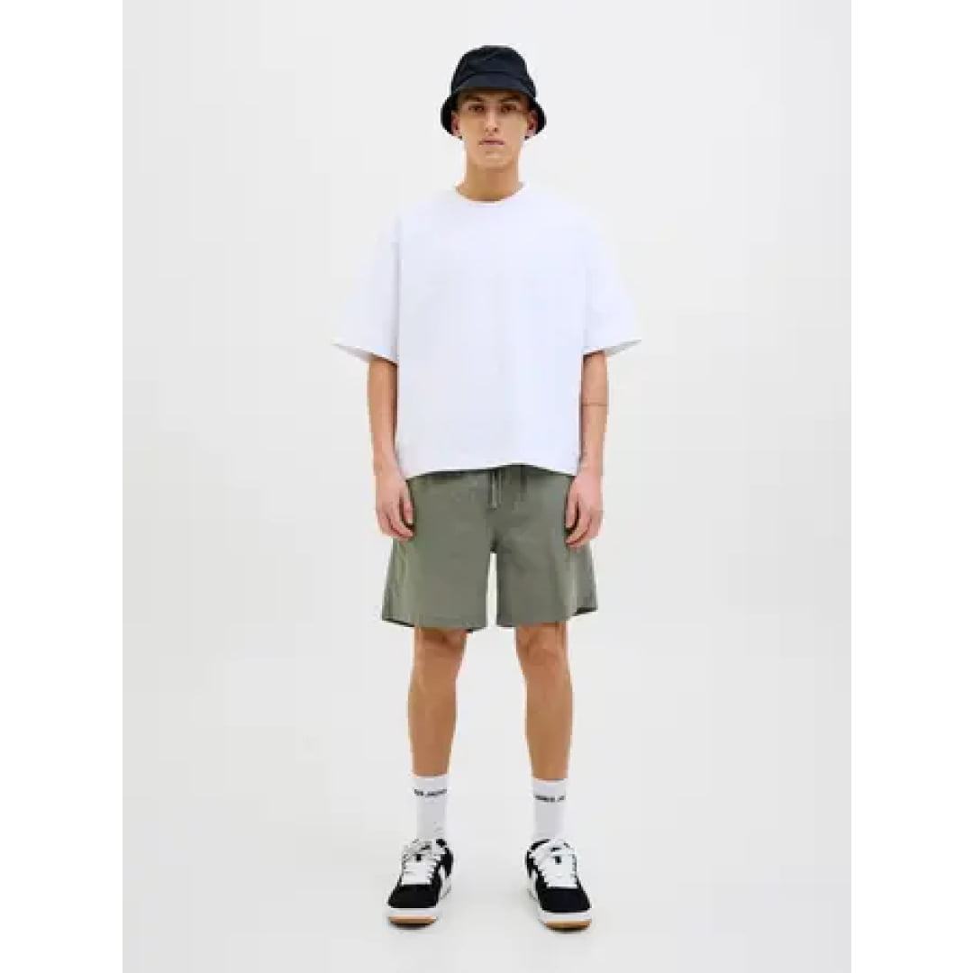 Short Jack & Jones JPSTJAIDEN Summer Linen Blend Agave