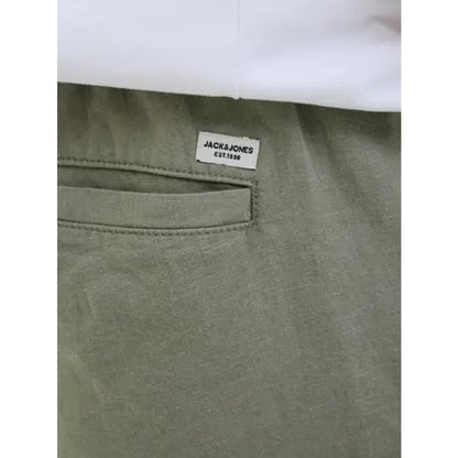Short Jack & Jones JPSTJAIDEN Summer Linen Blend Agave