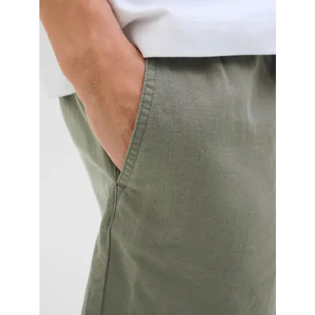 Short Jack & Jones JPSTJAIDEN Summer Linen Blend Agave