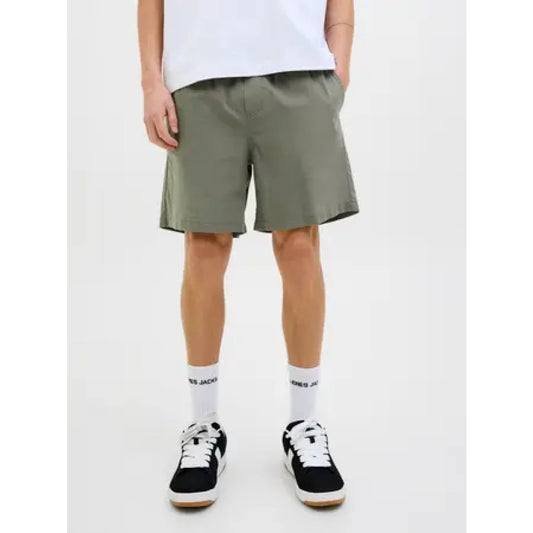 Short Jack & Jones JPSTJAIDEN Summer Linen Blend Agave