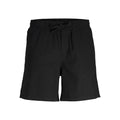 Short Jack & Jones JPSTJAIDEN Summer Linen Blend Black