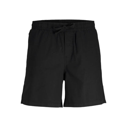 Short Jack & Jones JPSTJAIDEN Summer Linen Blend Black