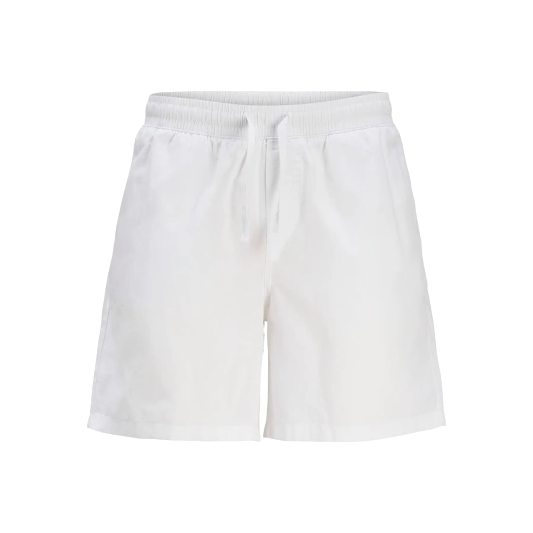 Short Jack & Jones JPSTJAIDEN Summer Linen Blend White