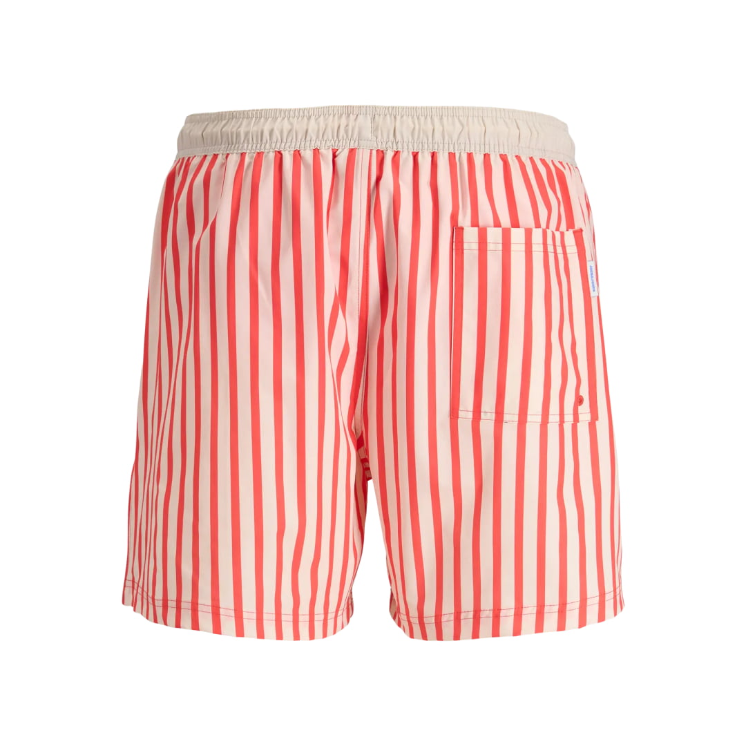 Short Jack & Jones JPSTKAUAI Boxer Stripe Swim Hot Coral