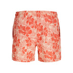 Short Jack & Jones JPSTMAUI Flower Seersucker Hot Coral