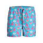 Short Jack & Jones JPSTMAUI JJSWIM Novelty AOP Scuba Blue