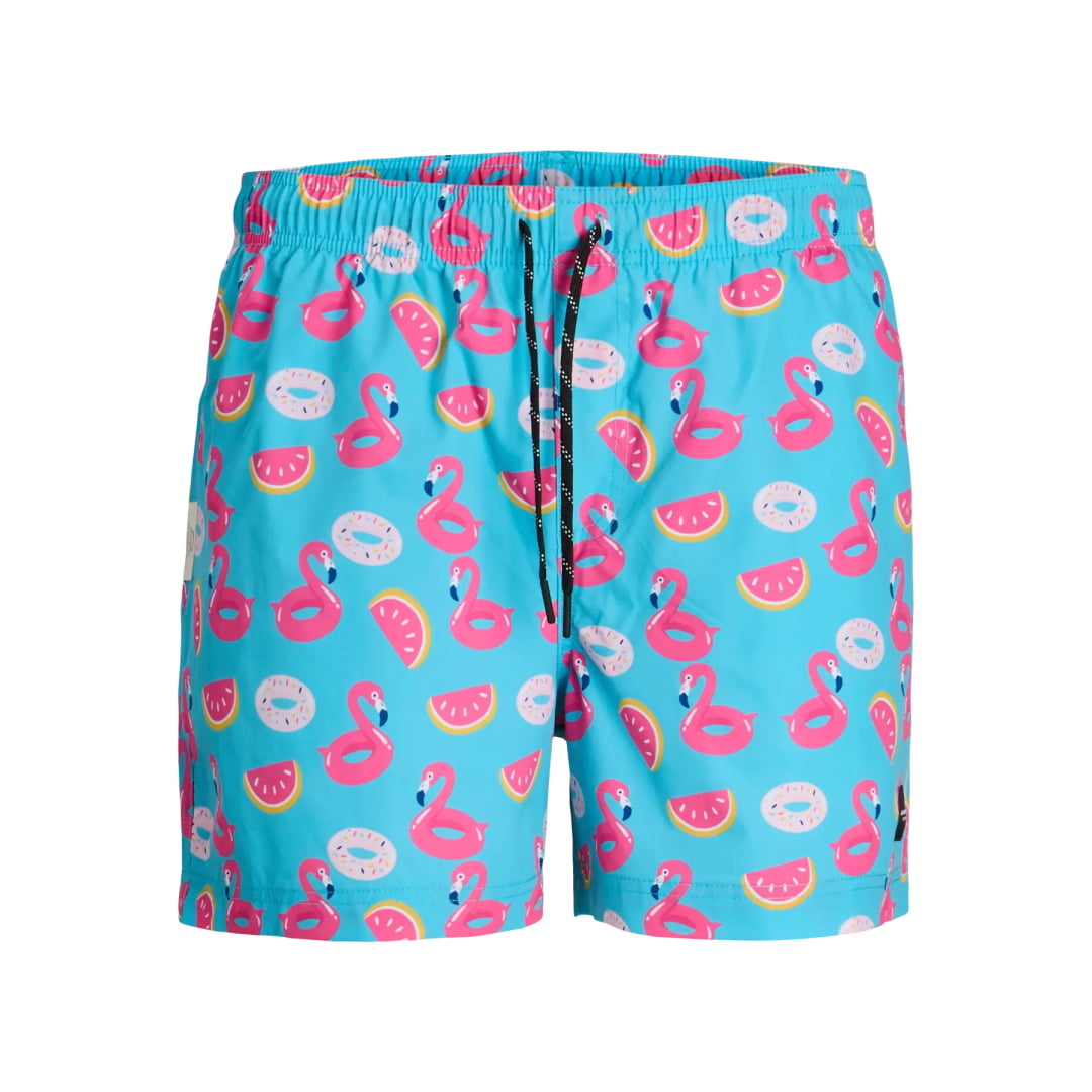 Short Jack & Jones JPSTMAUI JJSWIM Novelty AOP Scuba Blue
