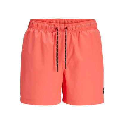 Short Jack & Jones JPSTMAUI JJSWIM Seersucker AKM Hot Coral