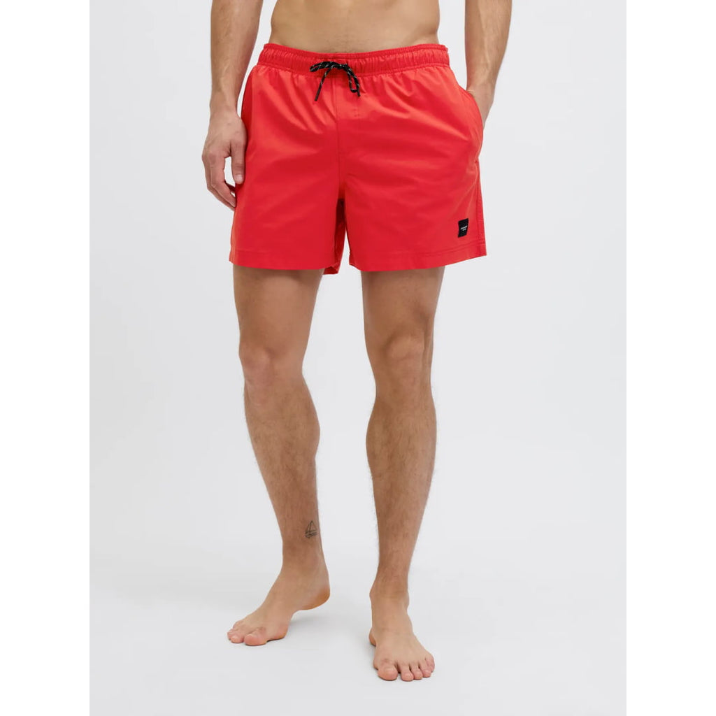 Short Jack & Jones JPSTMAUI JJSWIM Seersucker AKM True Red