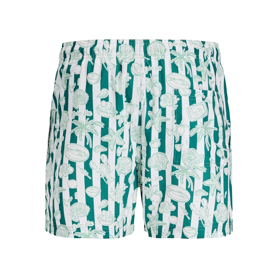 Short Jack & Jones JPSTMAUI Vibes Novelty AOP Swim Granite