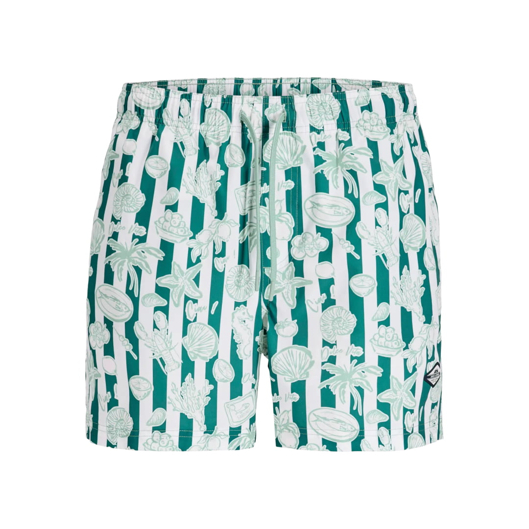 Short Jack & Jones JPSTMAUI Vibes Novelty AOP Swim Granite