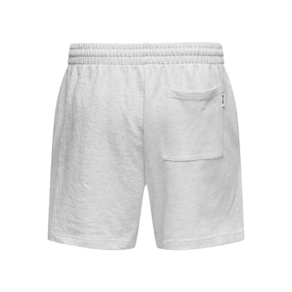 Short Only & Sons Onsdavid Sweat Light Grey Melange
