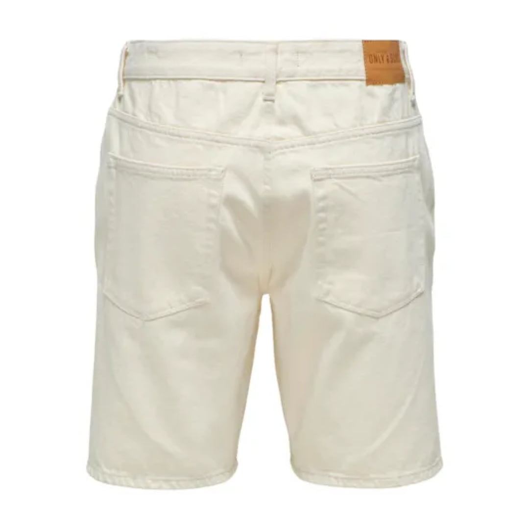 Short Only & Sons Onsedge Ecru 2044 PIM Denim - Pim