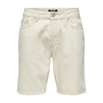 Short Only & Sons Onsedge Ecru 2044 PIM Denim - Pim