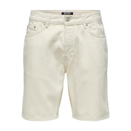 Short Only & Sons Onsedge Ecru 2044 PIM Denim - Pim