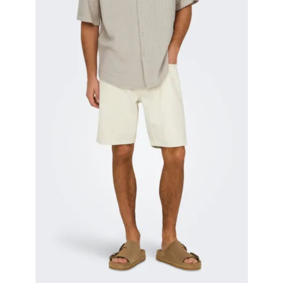 Short Only & Sons Onsedge Ecru 2044 PIM Denim - Pim