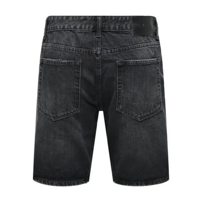 Short Only & Sons Onsedge Ecru 2047 TAI Black Denim - Tai