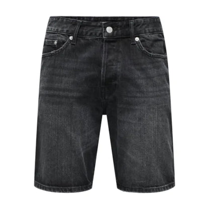 Short Only & Sons Onsedge Ecru 2047 TAI Black Denim - Tai