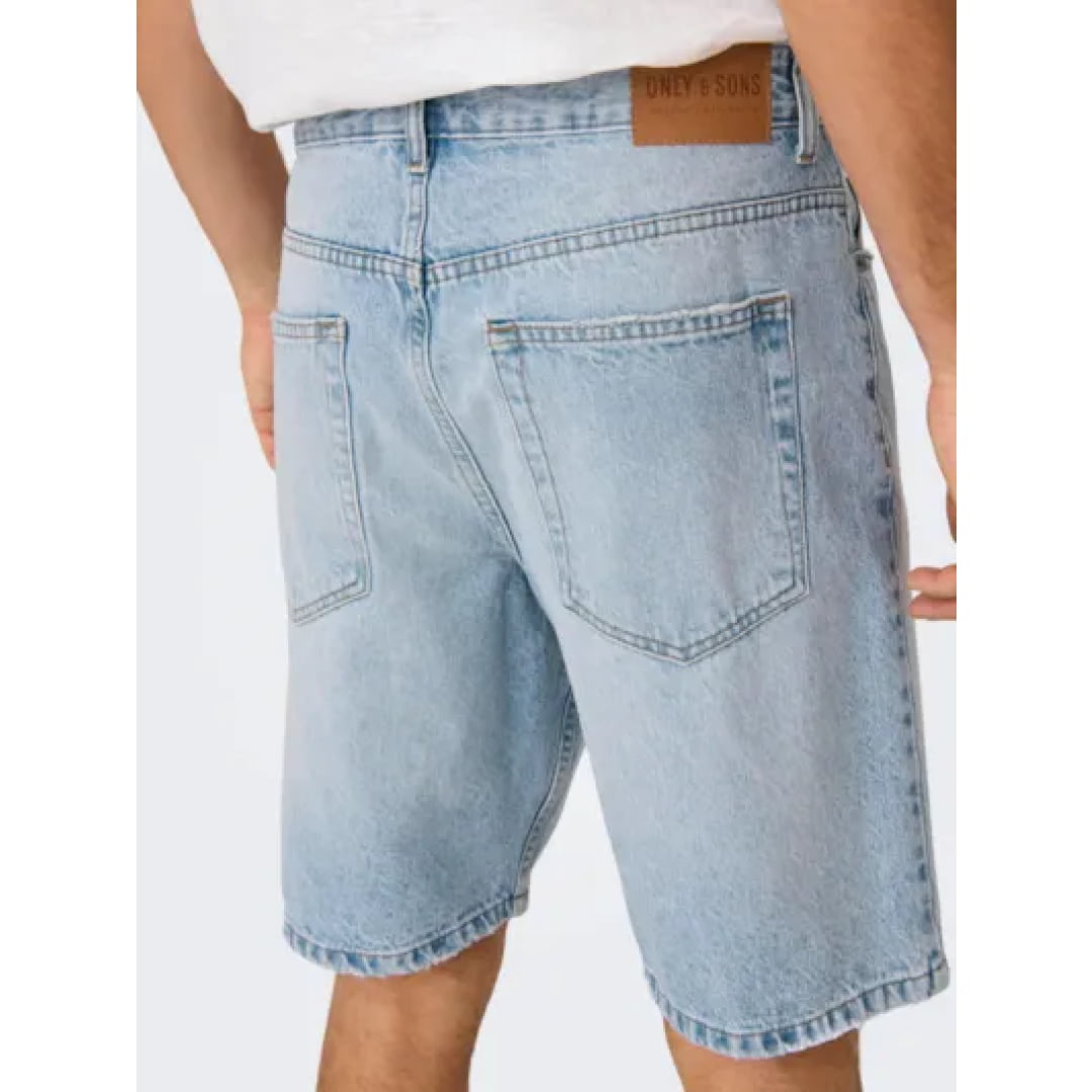 Short Only & Sons Onsedge LB 2041 TAI Light Blue Denim - Lb