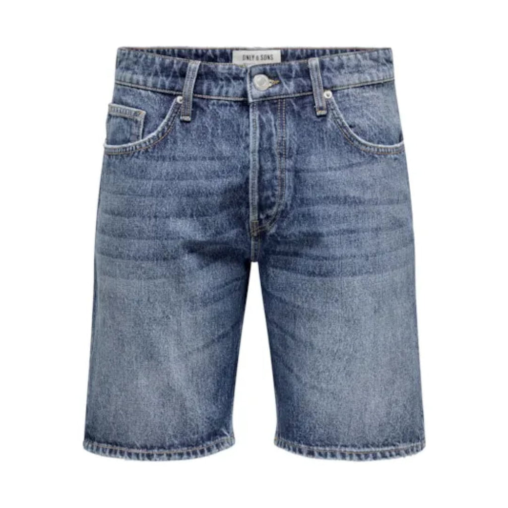 Short Only & Sons Onsedge MBD 9179 TAI Medium Blue Denim