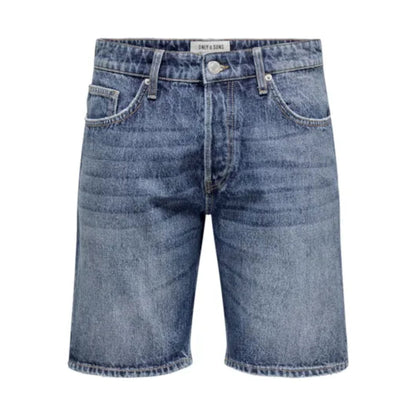 Short Only & Sons Onsedge MBD 9179 TAI Medium Blue Denim