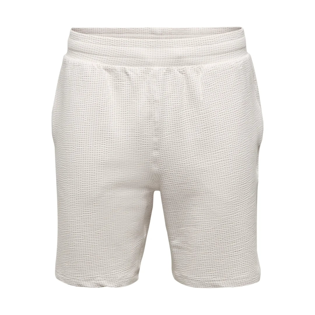 Short Only & Sons ONSKIAN Life Reg Seers Stripe Egret