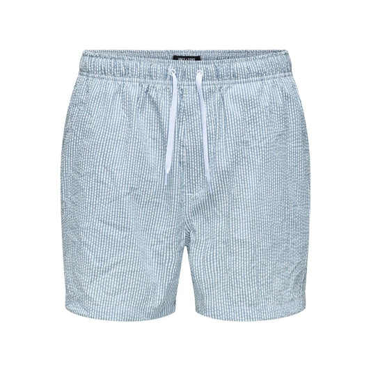 Short Only & Sons Onsted Stripe Seersucker Spring Lake